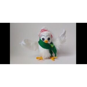 Vintage Annalee snowy owl plush doll